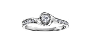 Engagement Ring 10KTW 1=0.11CAN 10=0.09CT