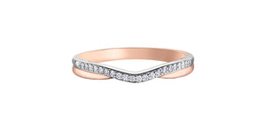 Diamond Band 10 Karat Gold (0.10CT TDW)