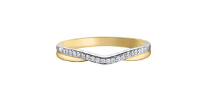 Diamond Band 10 Karat Gold (0.10CT TDW)