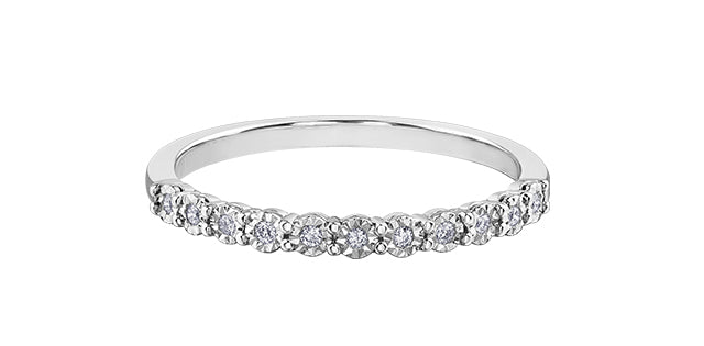 Diamond Illuminaire Anniversary Band 10 Karat Gold - Various Diamond Weights