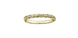 Stackable Ring 10KTY 10=0.08CT