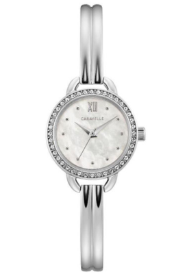 Bulova Womens Caravelle Stainless Steel Dress Watch