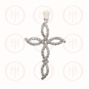 Pendant - Sterling Silver 925 Twisted Cross