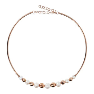 Bronzallure Necklace With Pearls