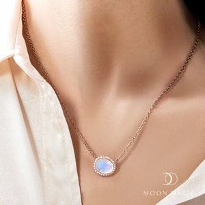 MoonMagic 925 & 14KT Rose Gold Vermeil Moonstone Necklace - Spirit Keeper