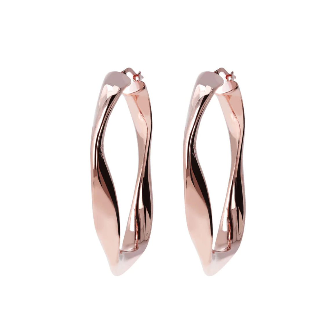 Bronzallure Hoops Twisted 5.10cm