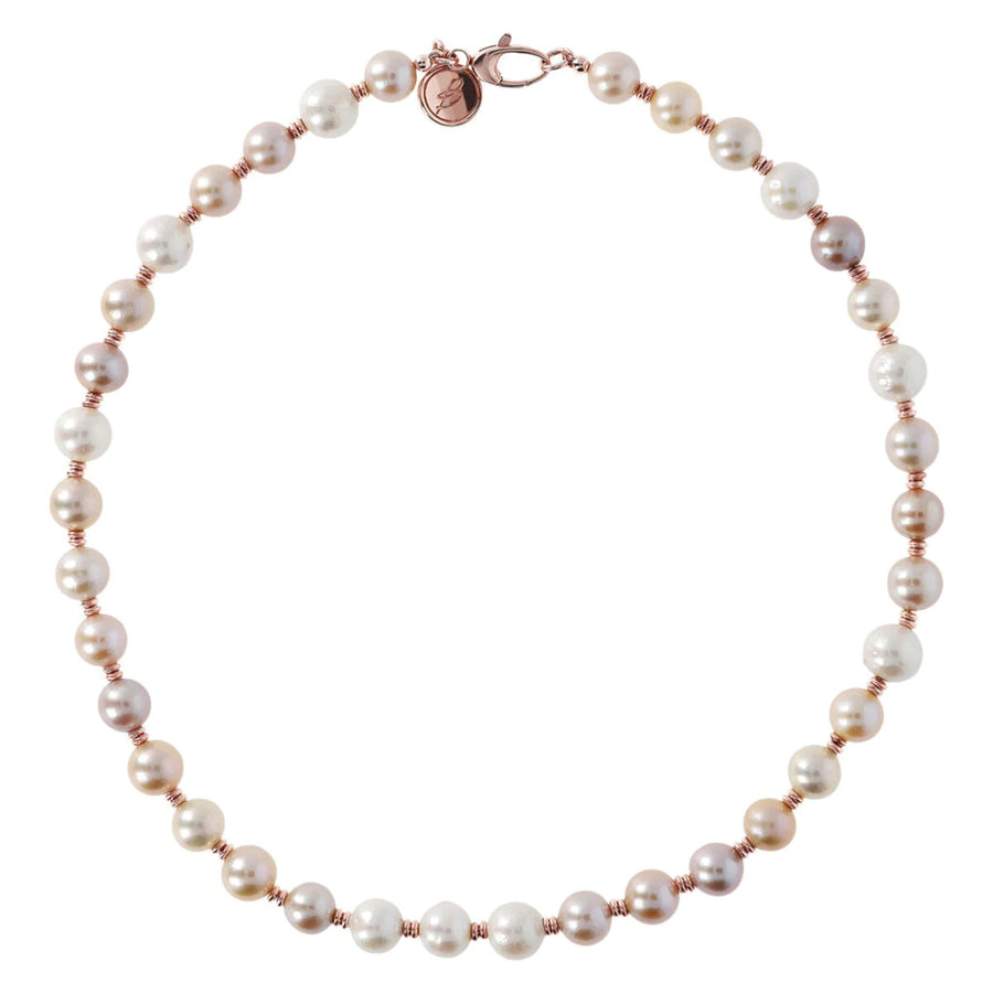 Bronzallure One Strand Pearl Necklace