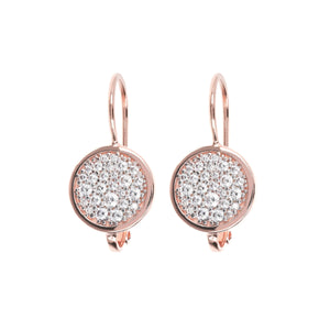 Bronzallure Shiny Round Gemstone Earrings
